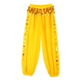 thumbnail image 7 of Kaerm Tribal Belly Dance Pants for Women Baggy Arabic Harem Pants Halloween Party Performance Dancewear Yellow One Size, 7 of 7