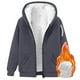 thumbnail image 4 of Tops de verano para mujer,Chaqueta de terciopelo de talla grande, con capucha y cremallera frontal, hombros caídos, manga larga, informal, mezcla de poliéster para mujer, sopatenor, 4 of 8