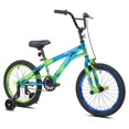 thumbnail image 2 of Genesis Glitch BMX Bike, 18" Wheels, Kids Ages 6-9 Years, Blue/Green, 2 of 11