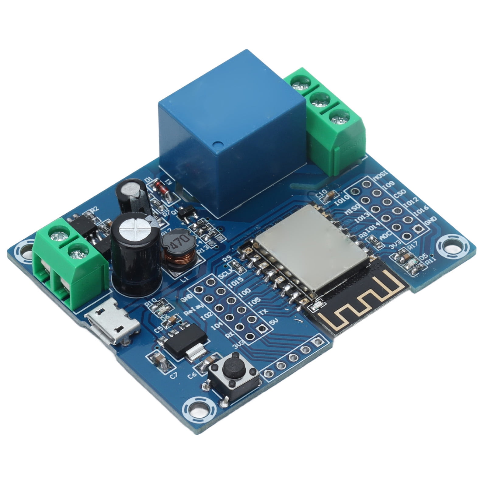 Relays Control Board, Easy Connection Reset Button GPIO Port 12F 1