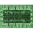 thumbnail image 1 of Ahgly Company Indoor Rectangle Persian Emerald Green Traditional Area Rugs, 8' x 12', 1 of 4