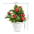 thumbnail image 4 of Artificial Lemon Bonsai Tree - Realistic Simulated Fruit Potted Plant, 4 of 8