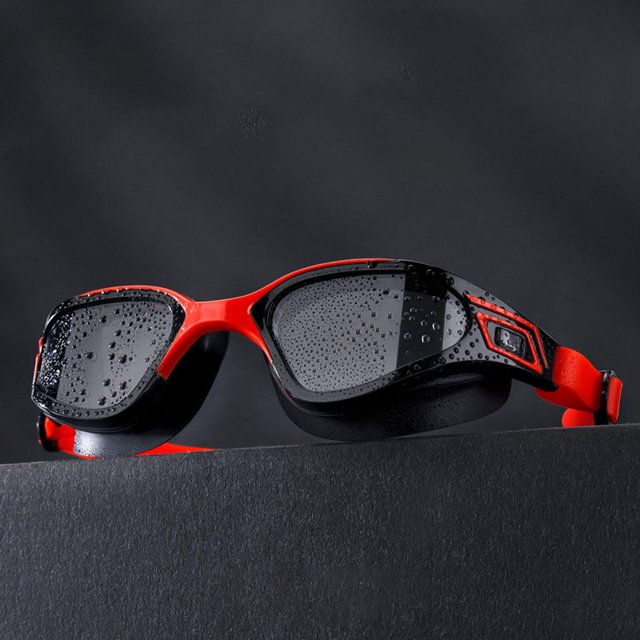 de natación s, cómodas, impermeables, es de ajustar, vista , protección , , antivaho, antideslizantes, de , correa roja Soledad Gafas de natación