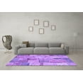 thumbnail image 3 of Ahgly Company Indoor Rectangle Patchwork Purple Transitional Area Rugs, 5' x 8', 3 of 4
