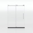 thumbnail image 6 of Huloretions Shower Door,Modern Frameless Shower Door in Stainless Steel 60"Wx76"H(8mm),Tempered Glass Shower Doors with Seal Strip Parts and Handle,Easy Sliding Shower Door Easy to Clean, 6 of 8
