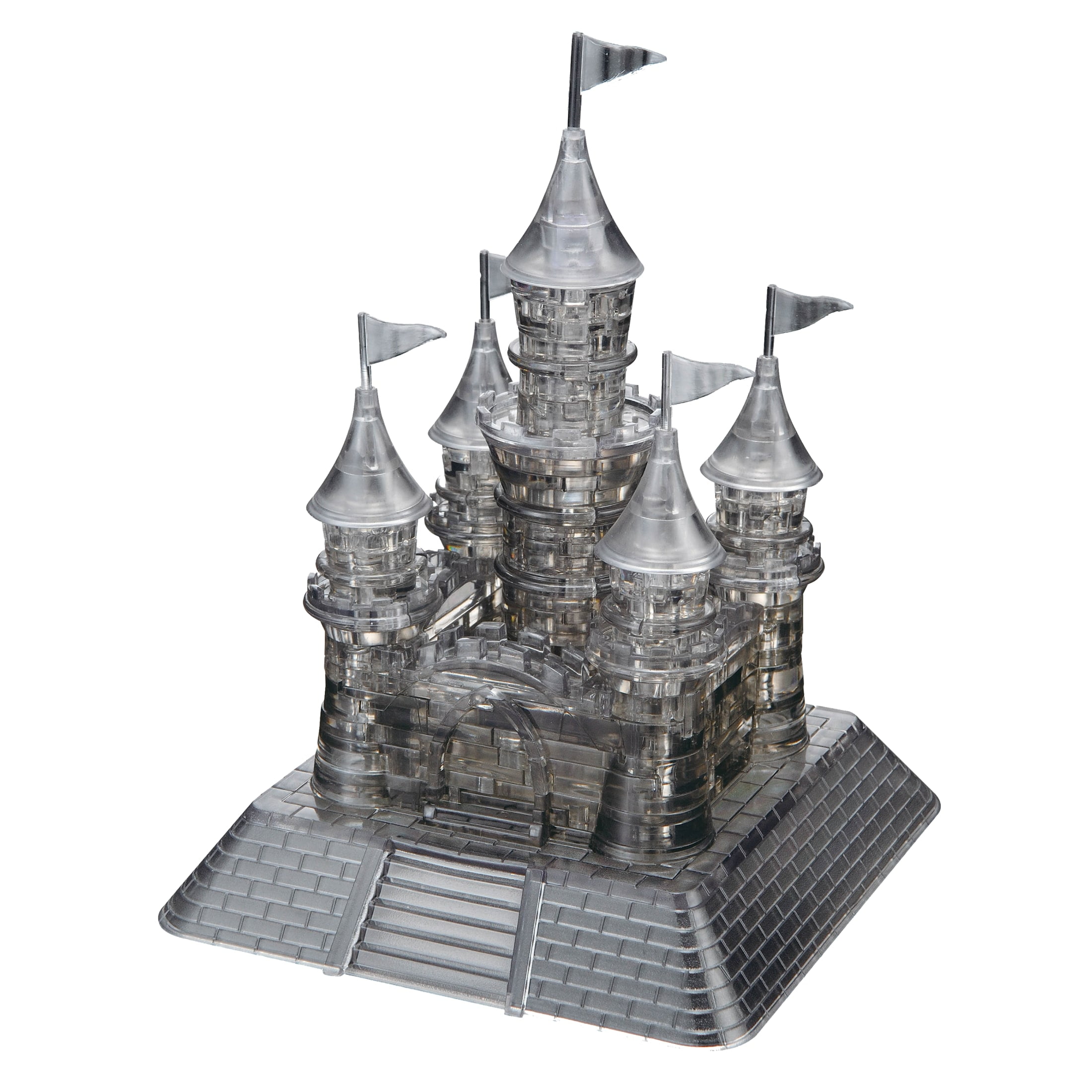 1Set Original 3D transparent Crystal Puzzle Deluxe Castle Building Block 