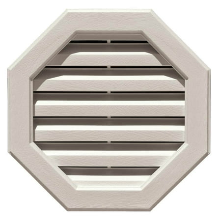 22 in. Octagonal Gable Vent in Sandstone (Overall 22 in. x 22 in. x 1.88 in.)