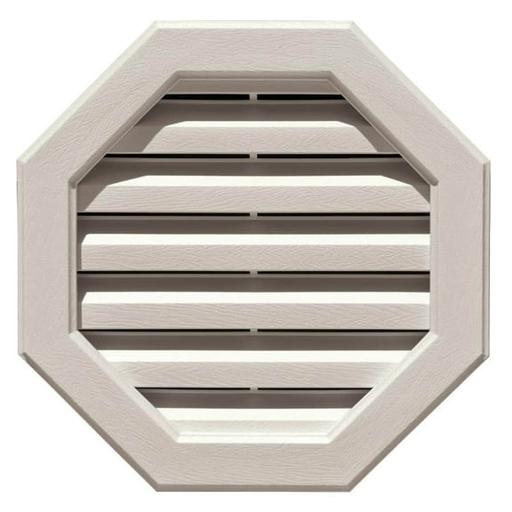 22 in. Octagonal Gable Vent in Sandstone (Overall 22 in. x 22 in. x 1.88 in.)