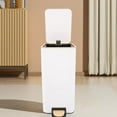 thumbnail image 4 of 3.17 Gallon Step Trash Bin,Rectangular Garbage Can with Inner Bucket,Bathroom Trash Can with Lid Soft Close, Modern Design Trash Can for Kitchen, Bedroom, Living Room, 4 of 18
