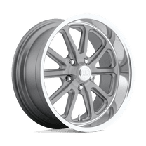 18x7 US Mags U111 Rambler Textured Gray W/ Diamond Cut Lip Wheel 5x4.5 (1mm)