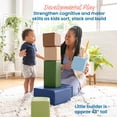 thumbnail image 3 of ECR4Kids SoftZone Large Foam Building Blocks, Beginner Playset, Earthtone, 7-Piece, 3 of 9