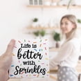thumbnail image 6 of Zomyto 5x5 In Life with Sprinkles Inspirational Wooden Box Sign Desk Decor,Rustic Summer Theme Wooden Sign, 6 of 6