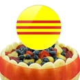 thumbnail image 5 of Acrylic South Vietnam Flag Cake Topper Party Decoration for Wedding Anniversary Birthday Graduation, 5 of 6