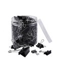 thumbnail image 2 of 120 piezas de clips para carpetas, clips para papel, tamaños variados (negro), 2 of 4