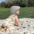 thumbnail image 2 of Gyujnb Linen Baby Sun Hat Breathable Adjustable Tie Bonnet for Spring Summer Daily Wear, 2 of 3