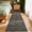 Brown, variant on Memoryfield 2' x 6' Floral Runner Rug, Washable Non-Slip Soft Low-Pile Carpet, Ultra-Thin, Stain-Resistant, Non-Shedding, for Kitchen, Dining Room & Bedroom, Black