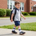thumbnail image 3 of Toddler Barefoot Shoes, Wide Toe Box Zero Drop Sneakers for Boys Kids, Hook-and-Loop Non-Slip Walking Shoes BlackWhite T6, 3 of 7