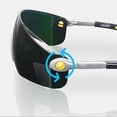 thumbnail image 2 of Gafas de soldar Bling Bling antivaho resistentes a arañazos protección UV roja, 2 of 8