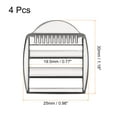 thumbnail image 2 of Metal Ladder Buckle Slider Tri-Glider Metal Adjustable Buckles, 4 Pack 19.5mm Inner Size, Silver Tone, 2 of 5