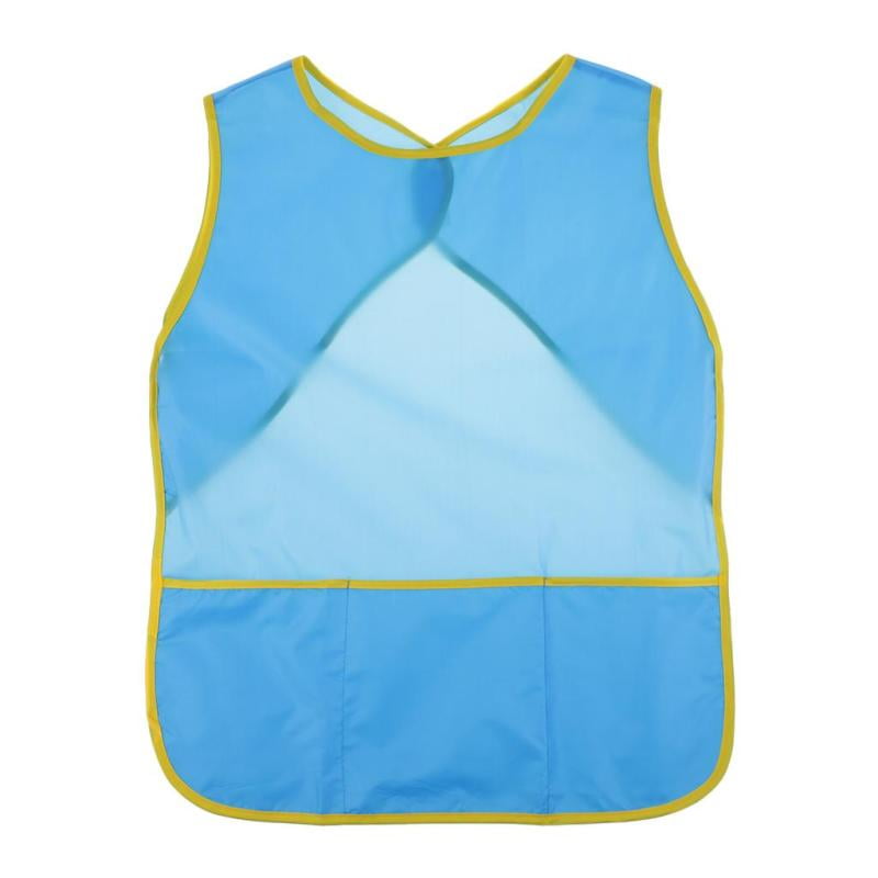 Children Painting Aprons Open Back Sleeveless Craft Smocks