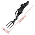 thumbnail image 3 of Skull Flatware Set - 3 Piece Stainless Steel Cutlery w/ Knife Fork Spoon - Gothic Halloween Tableware, 3 of 6