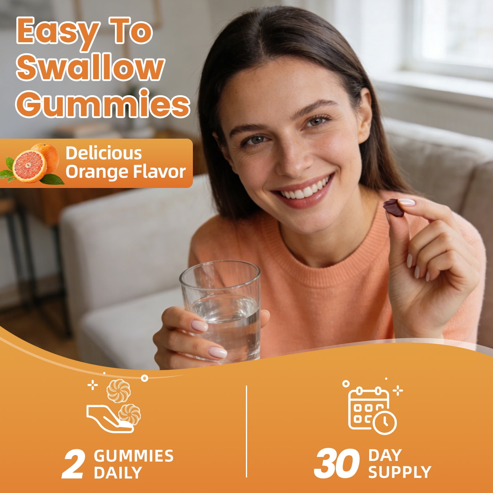 Pumpkin Seed Oil Gummies for Prostate Health, Immune & Urinary Tract Support, Hair & Skin Health - Cold Pressed Pumpkin Seed Oil with Saw palmetto - Vegan, Sugar Free - Orange Flavor, 120 Count