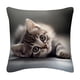 thumbnail image 2 of Yunuuuoa Faux Embroidery Pillow Cover with Adorable Animals Design, Soft Polyester Decorative Cushion Cover for Sofa, Bedroom, and Living Room Home Decor, 45x45cm Cozy Accent Pillow Case, 2 of 6
