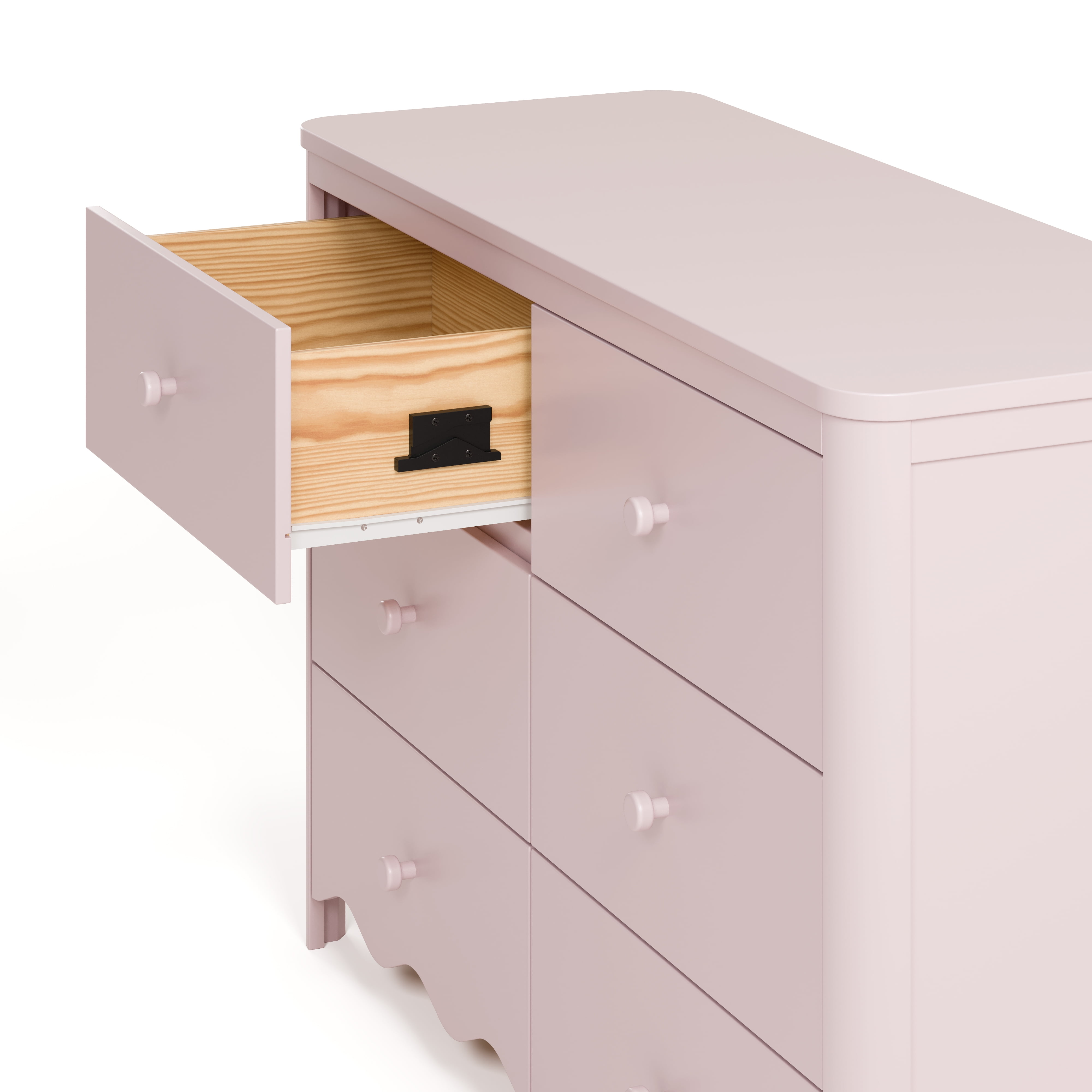 Art of Nursery by Storkcraft Casablanca 6 Drawer Nursery Dresser, Blush