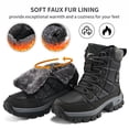 thumbnail image 3 of Ecetana Women's Snow Boots Mid Calf Ankle Booties Waterproof Non Slip Outdoor Winter Boots for Women, 3 of 7