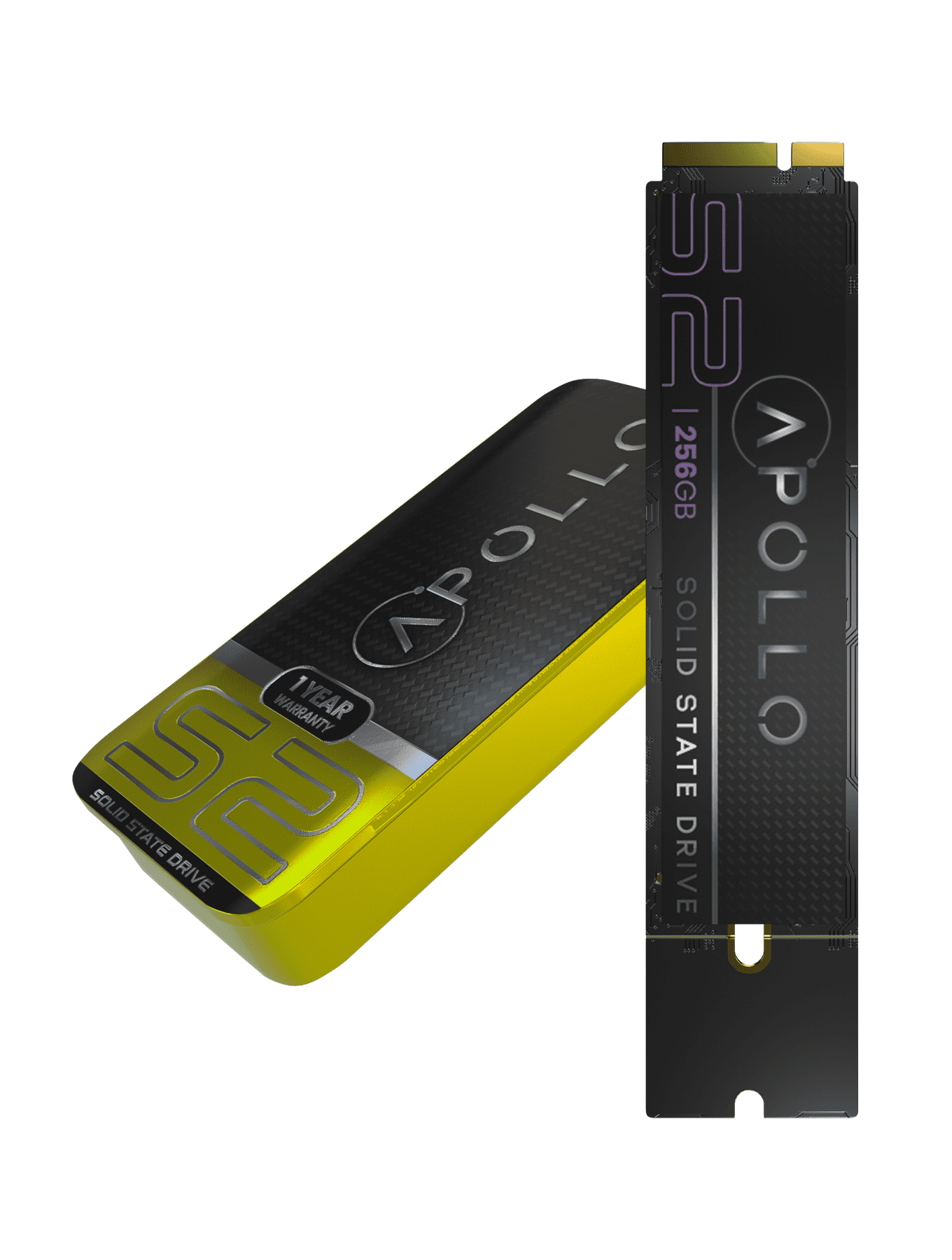 Replacement Apollo S2 256GB Mac SSD (NVMe PCIe Gen3x4) Compatible For MacBook Air 11" & 13" A1465 A1466 (2012) / Pro 13" & 15" Retina (2012 - 2013)