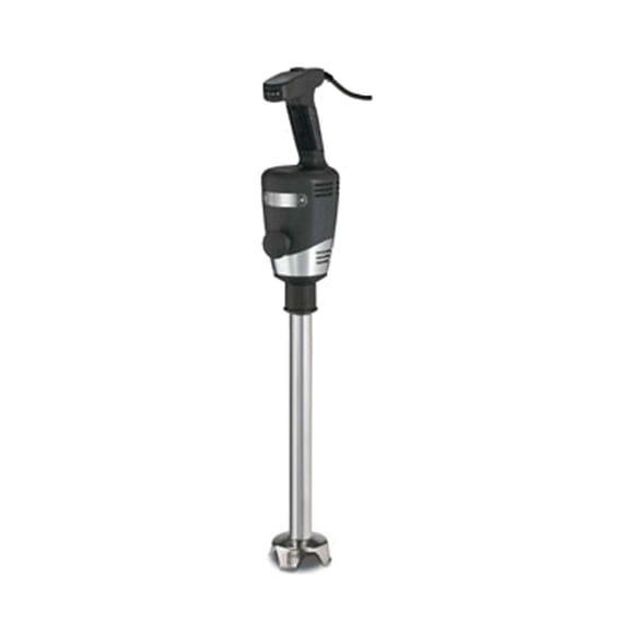 Waring Commercial WSB60 Big Stix licuadora de inmersión resistente, eje extraíble de 16 pulgadas, motor de velocidad variable de 1 HP/700 W, 120 V, enchufe de 5 a 15 fases, negro/plata, 25 galones