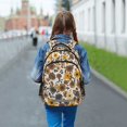 thumbnail image 6 of FORMRS Kids School Backpack Elementary Student Unisex Travel Bookbag with Reflective Stripes, Brown Flowers, 6 of 7