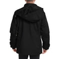 thumbnail image 6 of Manxivoo Winter Jackets for Men, Men's Winter Jacket Lined Thick Jackets Removable Hood Work Coat with Cargo Pockets Mens Jacket Black L, 6 of 9