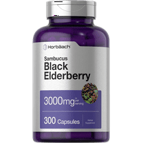 Sambucus Black Elderberry 3000mg | 300 Capsules | by Horbaach