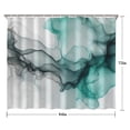 thumbnail image 5 of Black Green Translucent Marble Pattern Shower Curtain 84"x72" ,Bathroom Decorative Shower Curtains Set with 12 Hooks,Modern Waterproof Washable Shower Curtain, 5 of 6