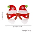 thumbnail image 2 of Yoyauz Christmas Glasses Frames Christmas Party Decorations Christmas Party Gifts Glasses Clothing Glasses Accessories Fun Glasses Suitable For Kids Adult Holiday Gift Supplies Photo Props, 2 of 6
