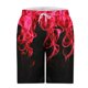 thumbnail image 4 of Pantalones Cortos de Cintura Elástica para Hombre con Bolsillos Pantalones Cortos de Longitud de Rodilla con Impresión de Llama, Pantalones de Playa Casuales con Cordón Elástico, 4 of 7