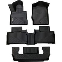 Car Mats Replacement for Floor Liners Explorer 6 Seats 2020-2025 Heavy Duty All Weather Guard Black Front and Rear Car Carpet-Custom Fit-Tough/Durable/Odorless