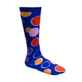 thumbnail image 1 of Calcetines hasta la rodilla para disfraz de Dress Up America para niños, lunares azules, 1 of 7