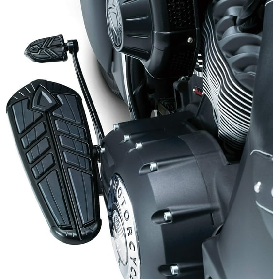 Kuryakyn Spear Driver Floorboard Inserts for Indian, Satin Black