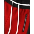 thumbnail image 3 of Hat and Beyond Mens Premium Two Tone Side Stripe Track Pants Slim Fit Stretch, 3 of 6