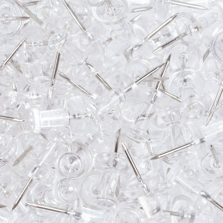 JAM Paper 1-in Clear Safety Pin/Clip (100-Pack) in the Specialty, push pin  clips