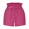 thumbnail image 5 of uublik Shorts Womens Super Soft Summer with Pockets Lounge Shorts Hot Pink, 5 of 5