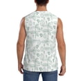 thumbnail image 4 of Daiia Leaf Print Printed Men's Tank Tops,Casual Soft Sleeveless Gym Muscle Shirts Bodybuilding Tee-Large, 4 of 8