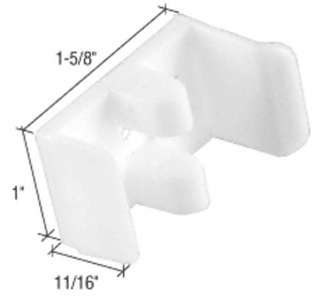 CRL 15/8" Wide Sliding Shower Door Jamb Guide for Sterling