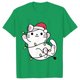 thumbnail image 1 of Camiseta con luces navideñas para mujer, camisetas con estampado gráfico de gato bonito, camisetas de manga corta, ropa de calle divertida, camiseta de marca, ropa femenina, 1 of 5