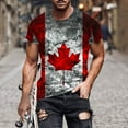 thumbnail image 2 of Mode Hommes Impression Jour de l'Indépendance Manches Courtes Col Rond Blouses T-Shirts, T-Shirts pour Hommes, Vestes pour Hommes, 2 of 5