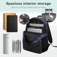 thumbnail image 5 of Pzuqiu Galaxy Wolf 17 Inch Kids Backpack Set 4PCS Heavy Duty Durable School Backpack with Insulated Lunch Bag Pencil Case Water Bottle Holder Lightweight Schoolbag for Daily Use, 5 of 7