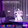 thumbnail image 5 of Charging Dock for Meta Quest 3S/Quest 3/Quest 2 with RGB Light, Universal VR Headset and Controller Charging Station Display Stand Accessories, Charger Stand with 2 Rechargeable Battery, 5 of 7