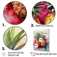 thumbnail image 3 of Designart "Fusion Of Gilded Pineapples" Pineapples Floater Framed Wall Art Living Room, 3 of 5